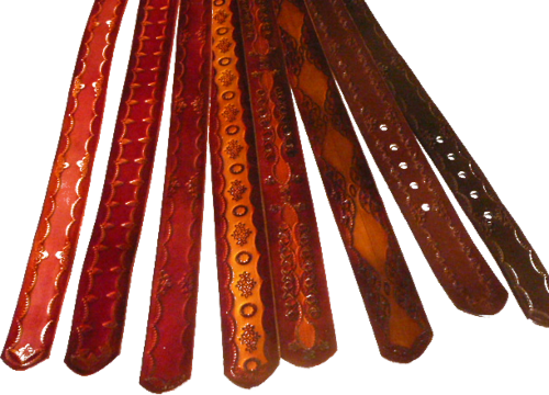 HAND TOOLED BELTS